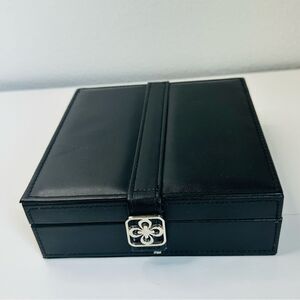 COPY - Sweet & V Black Vegan Leather Ring Earring Jewelry Box